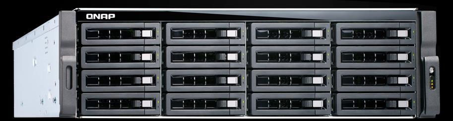 Built-in dual 10GbE SFP+ ports 10GbE x 2 (Throughput) 2500 2000 2352 2220 1500 0 (MB/s) Read Write Tested in QNAP Labs.