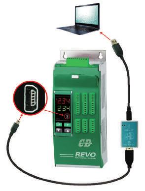 Set minimum current threshold for each channel Main process variable display Source power set point display Total power limit setting Voltage and current calibration MODBUS MASTER REVO PC can have