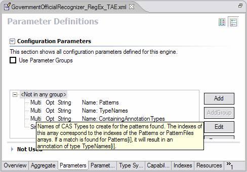 Using groups 1.6.1. Using groups The group concept for parameters arose from the observation that sets of parameters were sometimes associated with different configuration needs.