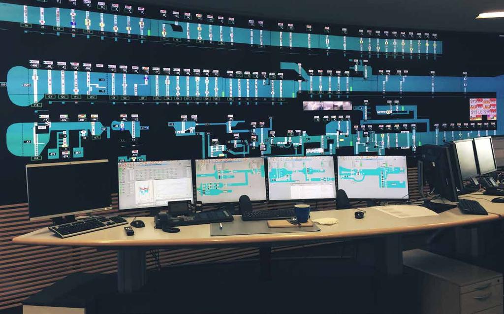 The world of 250 SCALA UNIPER GERMANY In the central control room, located in
