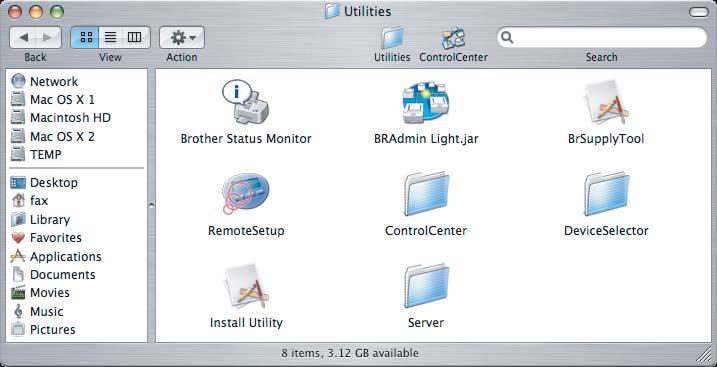The BRAdmin Light software will be installed automatically when you install the printer driver. If you have already installed the printer driver, you don t have to install it again.