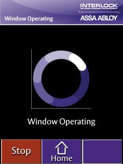 SYSTEM WARNINGS WINDOW OPERATING: This symbol will appear when a window has been activated and is completing its task.