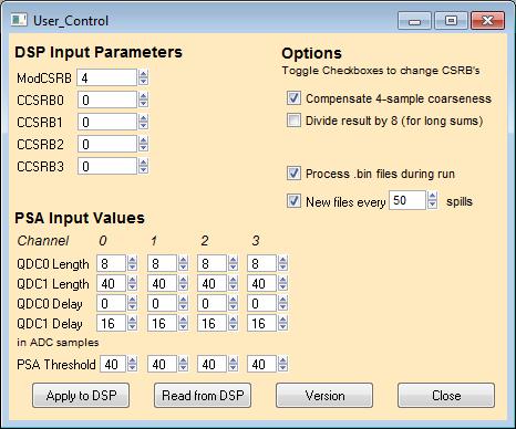 CCSRB bits control for each channel individually a number of processing options.