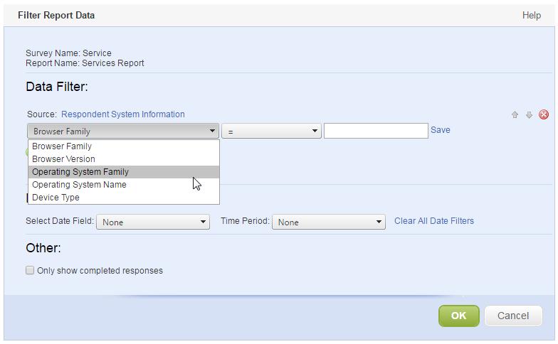 Respondent System Information System-level respondent data including OS and Browser information