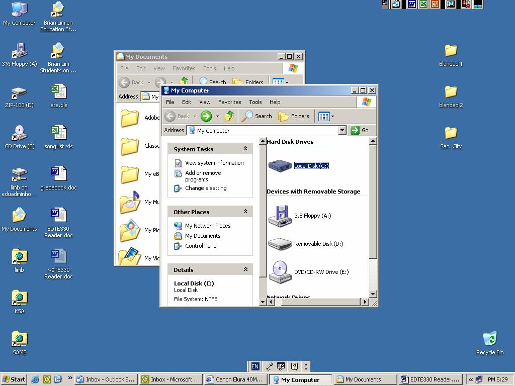 5 PC (Window XP) GUI (Graphic User s