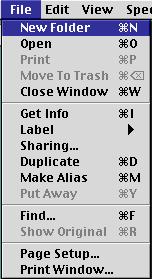 In the File menu, select New Folder. 3.