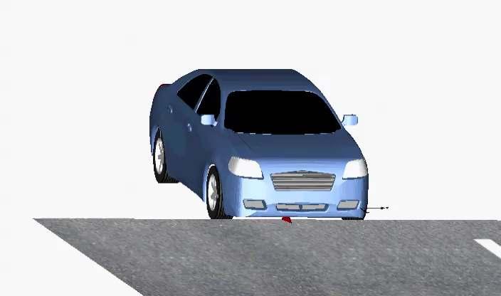 Compare kinematic and elasto-kinematic models Kinematic suspension uses ideal joints Revolutes and spherical joints Blue car