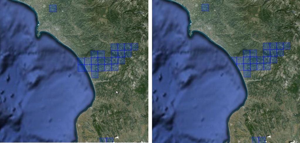 Improve the accuracy of EO data Correlate fire products with auxiliary data to increase their thematic accuracy e.g., delete the parts of the polygons that fall into the sea. DELETE {?