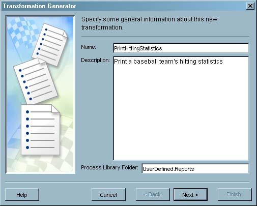 34 Transformation Generator Wizard 4 Chapter 3 To update a process flow diagram, drag and drop tables from the Inventory tree or from another tree in the tree view.