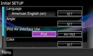 Initial setup Perform this setup when you use this unit first time or when you reset the unit (P.92). Set each item as follows.