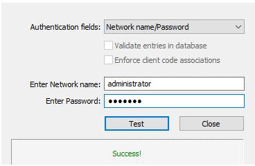 3) Click the Install button to install the Pcounter for Sharp OSA service. 4) Click the Start button to start the Pcounter for Sharp OSA service. 3.4.2 Test Authentication 1) Once the service is started click Test Authentication to open the authentication tester.