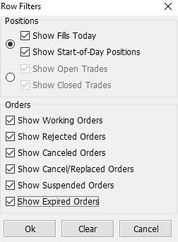 6.0 Orders & Positions - Filter User can