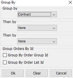 Orders & Positions Group by allows user to
