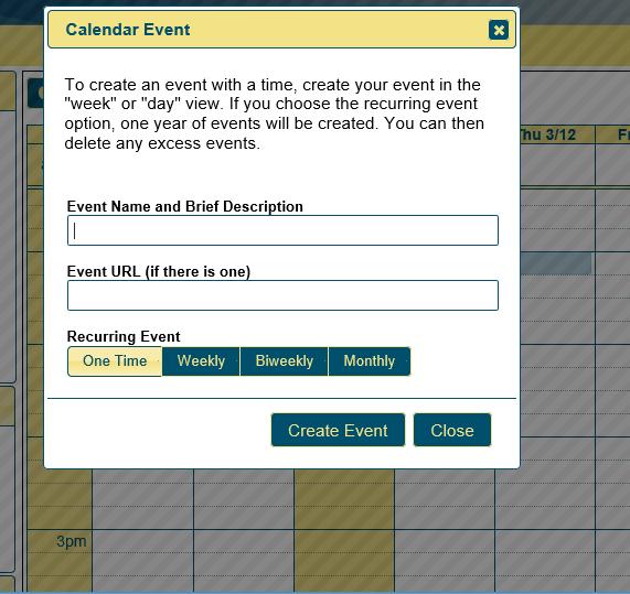 Then click the week button to select the specific week you want to modify Select the day of your event and click on the start time (the times are