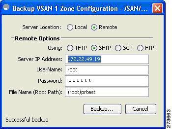 Configuring and Managing Zones Backing Up Zones Using Fabric Manager Figure 32: Edit Local Full Zone Database Step 3 Choose File > Backup > This VSAN Zones to back up the existing zone configuration