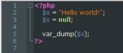 PHP NULL Value Null is a special data type which can have only one value: NULL.