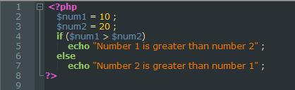 Example 2 Output Number 2 is greater than number 1 a if elseif else Statement We use this statement to execute some code if one of the several conditions is true.