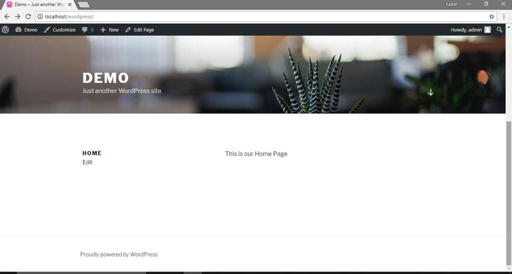 Now website homepage will look like this: Adding Pages to your Website Find the