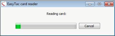 Using EasyTac to read drivers' cards with a card reader To read a card, simply insert your driver's card into the reader.