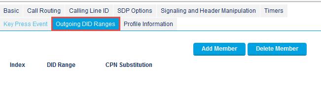 SIP Peer Profile Assignment Profile Information Configure