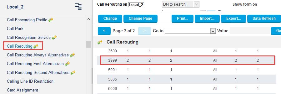 Figure 55: Call Rerouting MiCollab NuPoint Configuration Select Users and Services Select the Network Element tab Click Add Figure 56: Add Network Element Set System Name: 3300 is given in this test