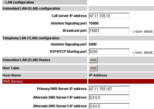 Configuring Remote Call Control 171 Figure 98 DNS configuration Configuring SIP CTI Settings All SIP CTI