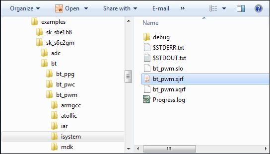 3.4 Building with isystem WinIDEA Build and Run a PDL Project These instructions assume you are familiar with the WinIDEA tools. 1. Open the workspace file.