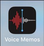Listening to Music with the Music App 7 Icon App Description Voice Memos (Extras folder) Watch Weather Record audio notes using the Voice Memos app.