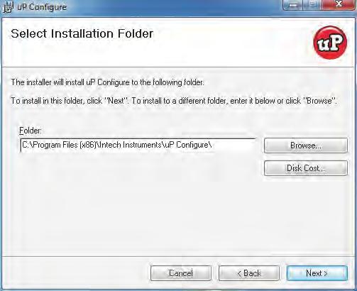 5. The wizard will prompt you to select an installation folder.