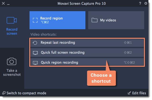 Quick capture shortcuts With quick capture shortcuts, you can start recording immediately, so you don't miss a thing. To use the shortcuts: 1.