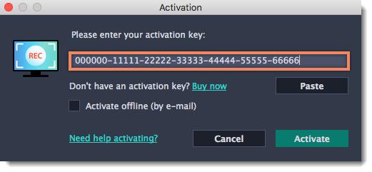 Activating Screen Capture Pro Step 1: Click the button below to buy an activation key.