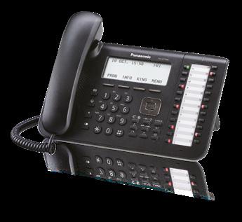 KX-DT546 Premium digital proprietary telephone 6-line graphical LCD with backlighting 24 freely programmable function keys Plantronics and GN Netcom