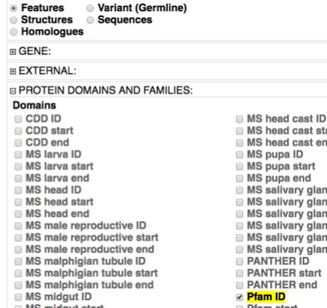 Start a new session and select An. gambiae chromosome arm 2L. Show ortholog assignments for Ae. aegypti and Ae.