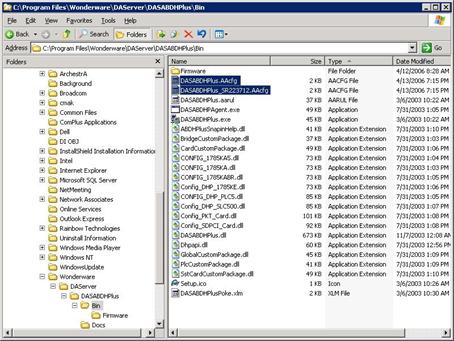 Figure 22 (below) shows 2 configuration files in the Bin folder. Figure 22: Multiple Configuration Files To select a different configuration file from the SMC 1.