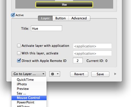 "Layer" section If you want to change the settings of the layer, click the respective tab or the layer OSD button itself.