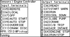 4.5.6 Engine Controller means that the in or output is activated.