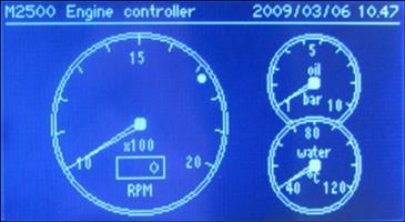 Controller status LEDs for indication of controller condition Manual Engine Start (only