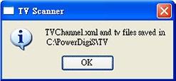Default CH/Available channels are listed based on the scan result or TVChannel. xml file loaded.