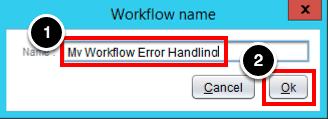 Adding Error Handling to workflows To learn more about how to handle errors in vrealize Orchestrator workflows, let's build a basic workflow and add error handling to it.