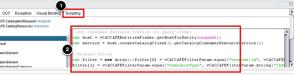 Add javascript 1. Select Scripting tab 2.
