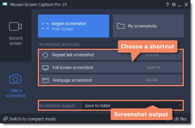 To begin recording, click REC on the panel that appears. Quick full screen recording immediately start a full screen recording. Quick region recording record a specific area of the screen.