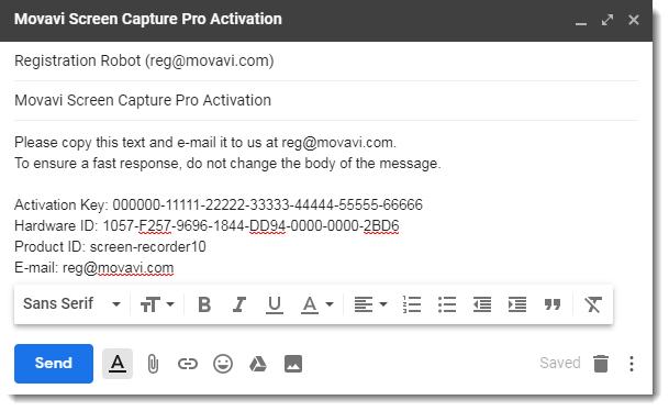 Step 6: Return to the window with offline activation.