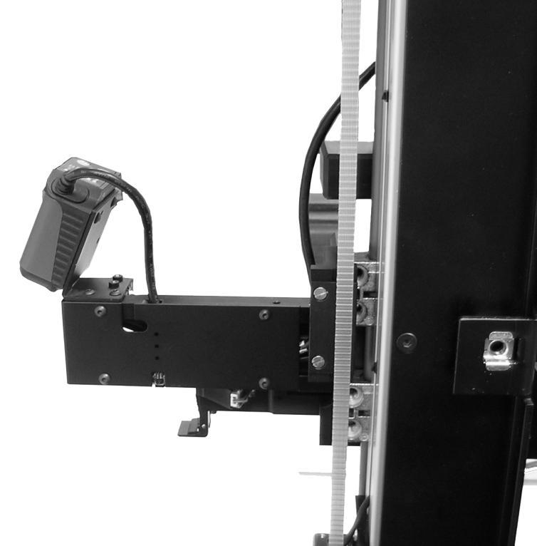At this point, fasten he cover back onto the arm. Figure 38 The barcode reader must be plugged into the connector on the other side of the arm (circled green in Figure 39).