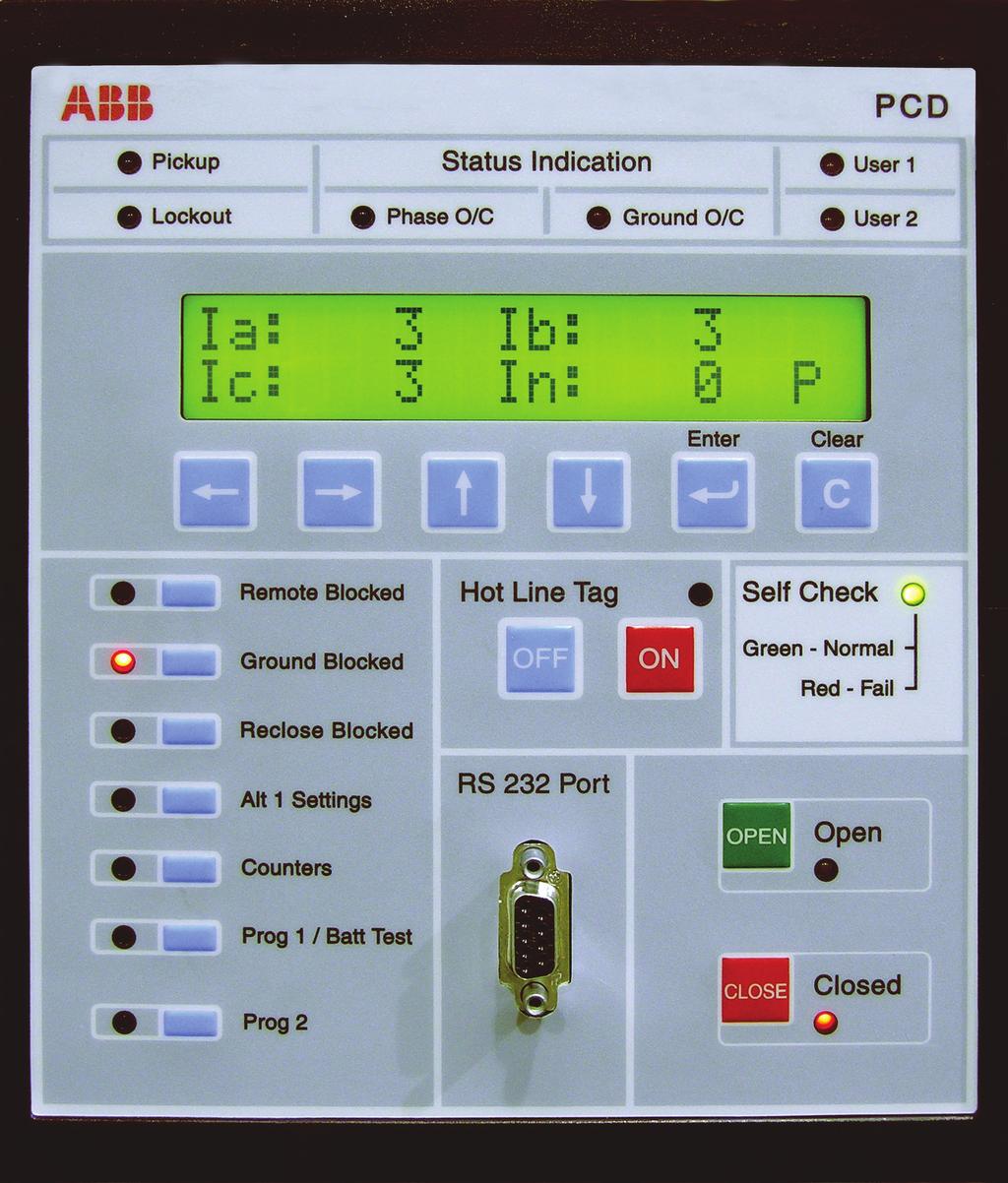 2 1 3 4 5 6 The PCD faceplate is easy to use, program, and