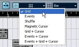 Moving and copying events Let s start by making the events start at the same time: 1. Select the Arrow tool by clicking its icon in the toolbar. 2.