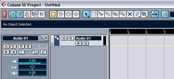 A submenu appears, listing the various types of tracks available in Cubase
