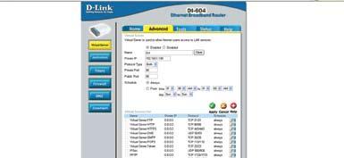 With some D-LINK routers the port forwarding screen is located within the Applications & Games or Filters tab; in others it is located in the Advanced Tools tab. 1. Open your web browser.