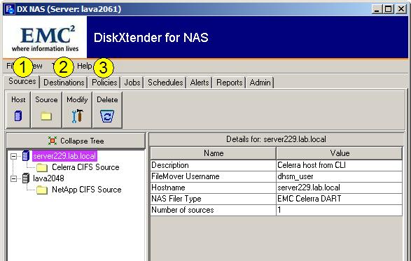 DX-NAS Administration Jobs DX-NAS uses jobs to migrate files and manage orphan files. You can create and manage jobs by using either the DX-NAS GUI or CLI.