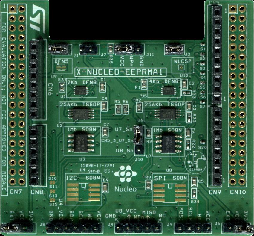 UM80 User manual Getting started with the X-NUCLEO-EEPRMA standard I²C and SPI EEPROM memory expansion board based on Mxx and M9xx series for STM Nucleo Introduction The X-NUCLEO-EEPRMA expansion