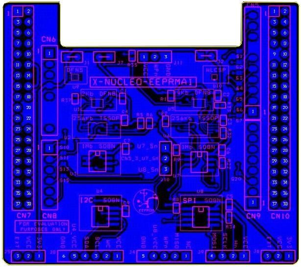 X-NUCLEO-EEPRMA top view layout UM80 - Rev page 8/